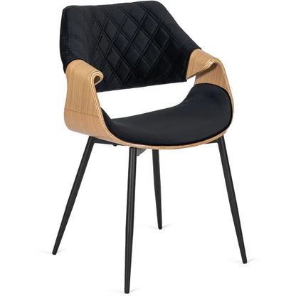 Elite DAKOTA Chair Black/Golden Oak Velvet Chair – A Fusion of Elegance and Comfort
