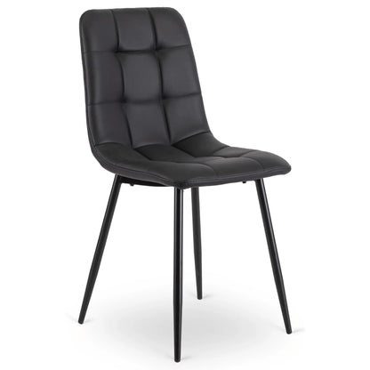 Elite DALVIN Black Eco-Leather Chair – A Modern Classic in Comfort & Style