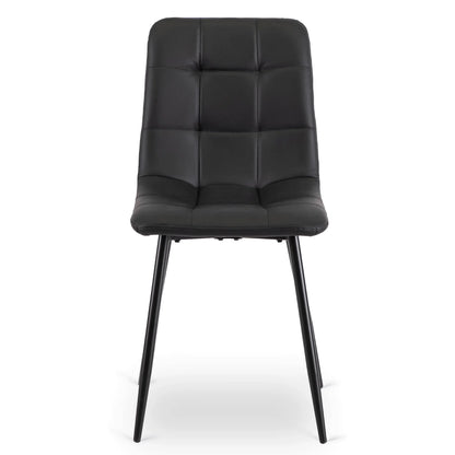 Elite DALVIN Black Eco-Leather Chair – A Modern Classic in Comfort & Style