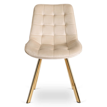 Elite DEVI Cream Velvet Chair – A Touch of Luxury and Comfort