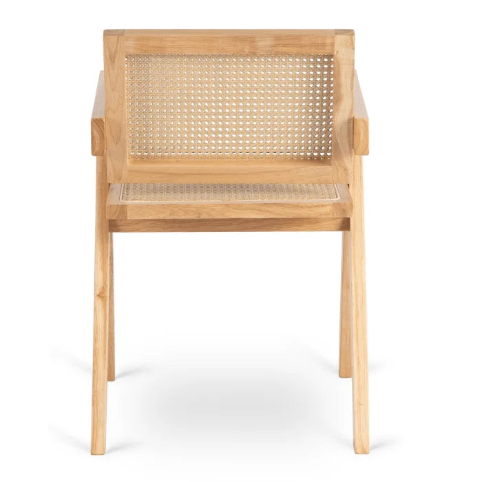 Elite MADERA Wooden Chair Oak / Beige – Classic Retro with Openwork Design