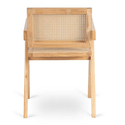 Elite MADERA Wooden Chair Oak / Beige – Classic Retro with Openwork Design