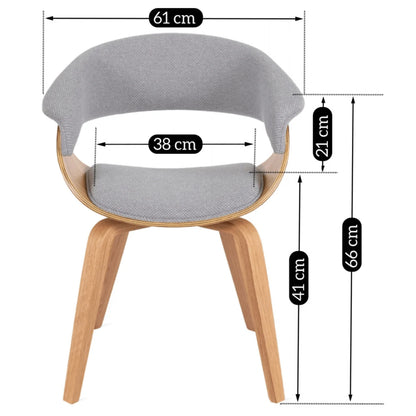 Elite GARY 2 Grey/Golden Oak Chair – A Perfect Blend of Style & Comfort