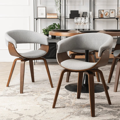 Elite GARY 2 Grey/Walnut Chair – A Perfect Fusion of Style & Comfort