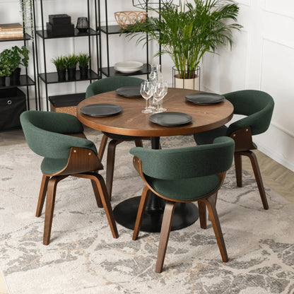 Elite GARY 2 Green/Walnut Chair – Where Comfort Meets Elegance