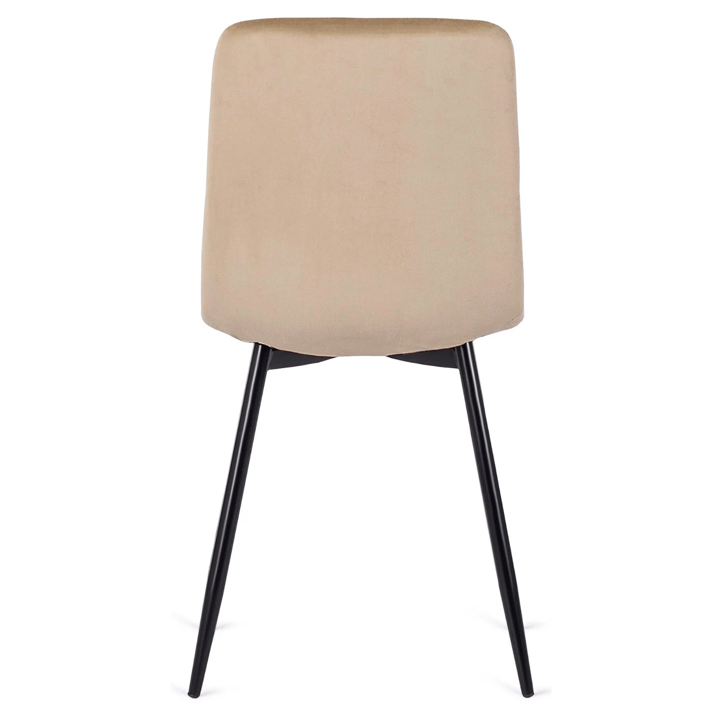 Elite IBIS Beige Velvet Chair – A Touch of Modern Elegance