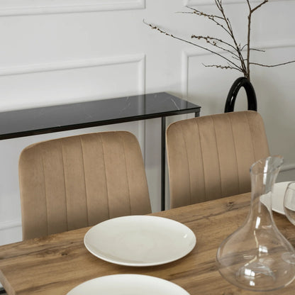 Elite IBIS Beige Velvet Chair – A Touch of Modern Elegance