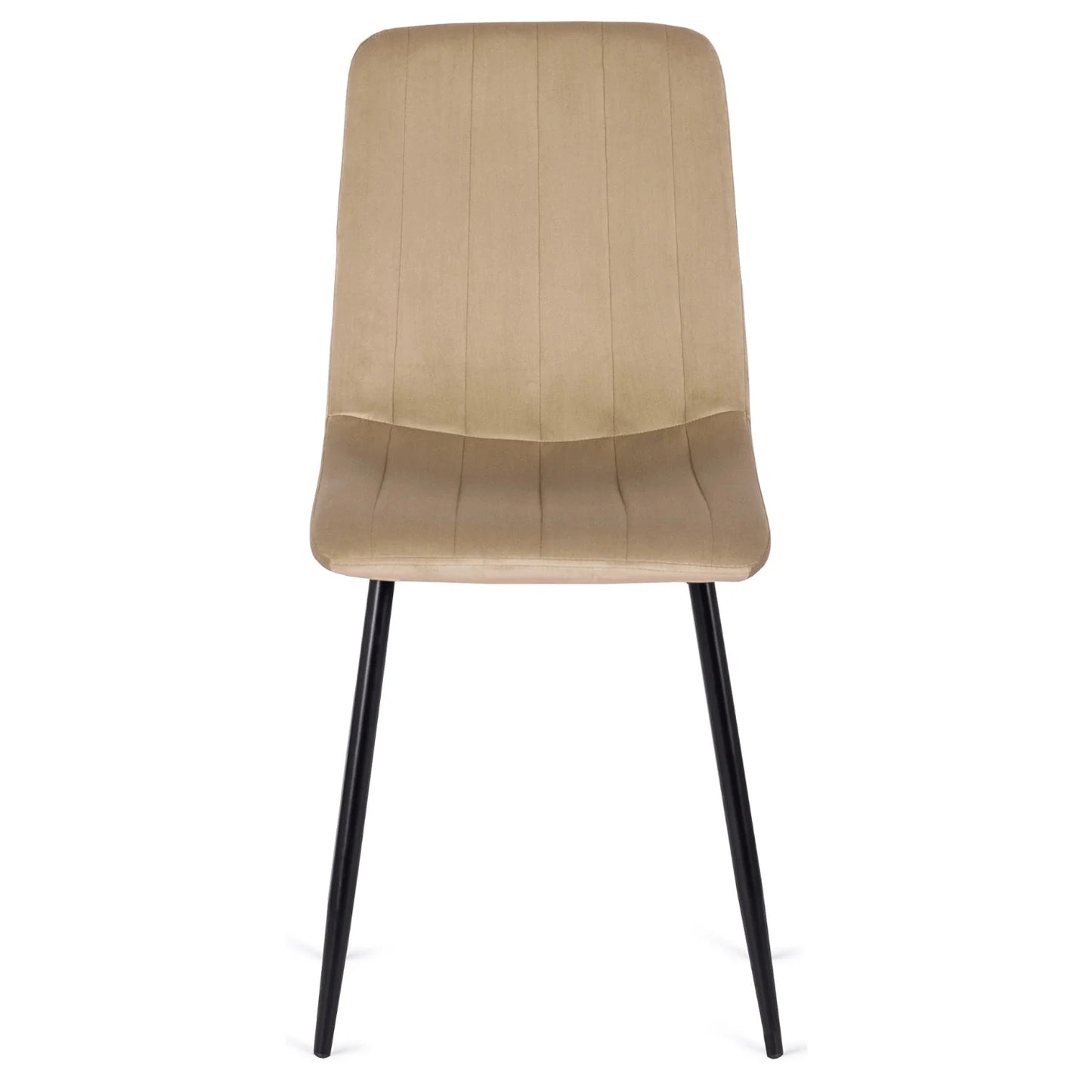 Elite IBIS Beige Velvet Chair – A Touch of Modern Elegance