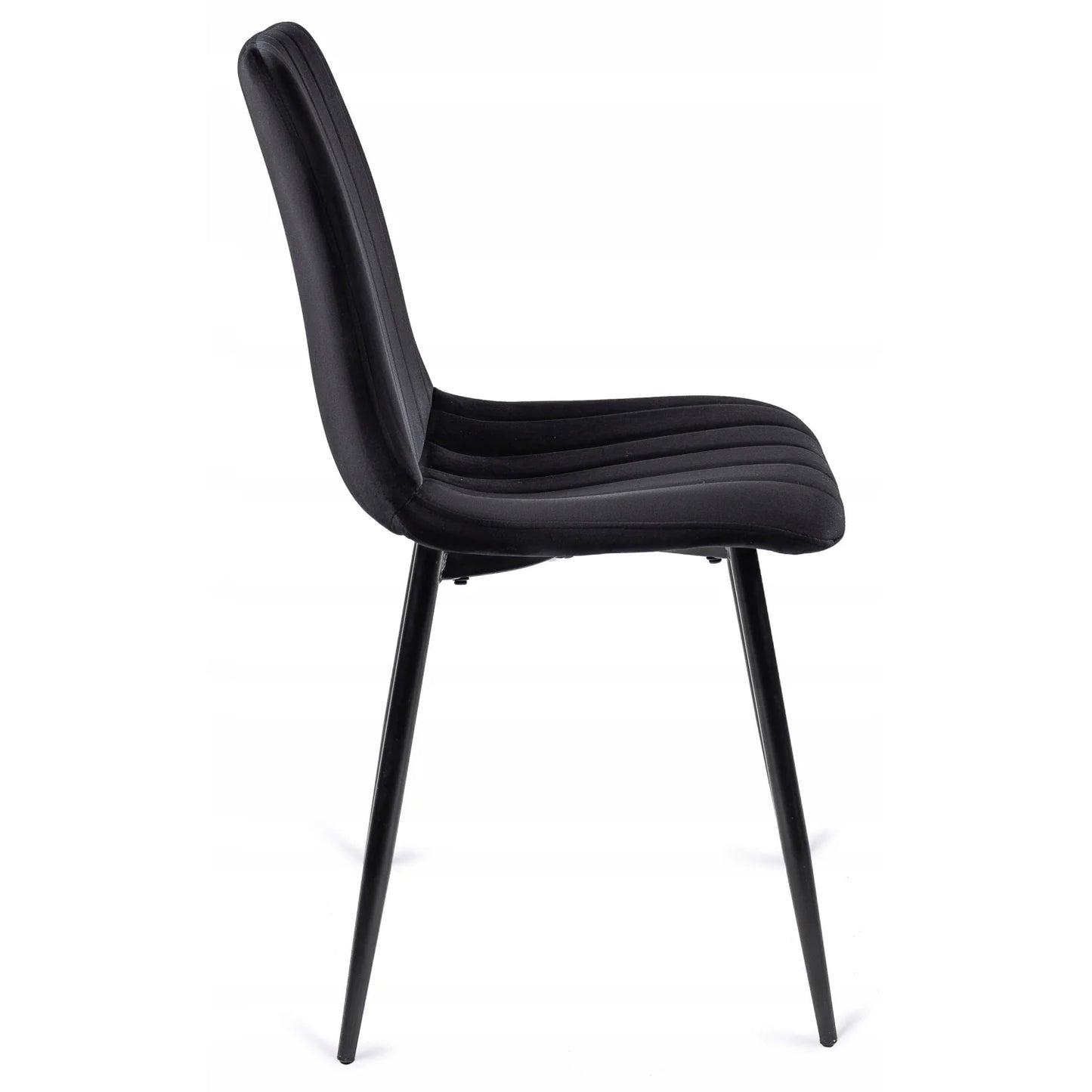 Elite IBIS Black Velvet Chair – Sleek & Modern Seating