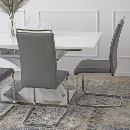 Elite LOCA Grey Eco-Leather Chair – Modern Design & Superior Comfort