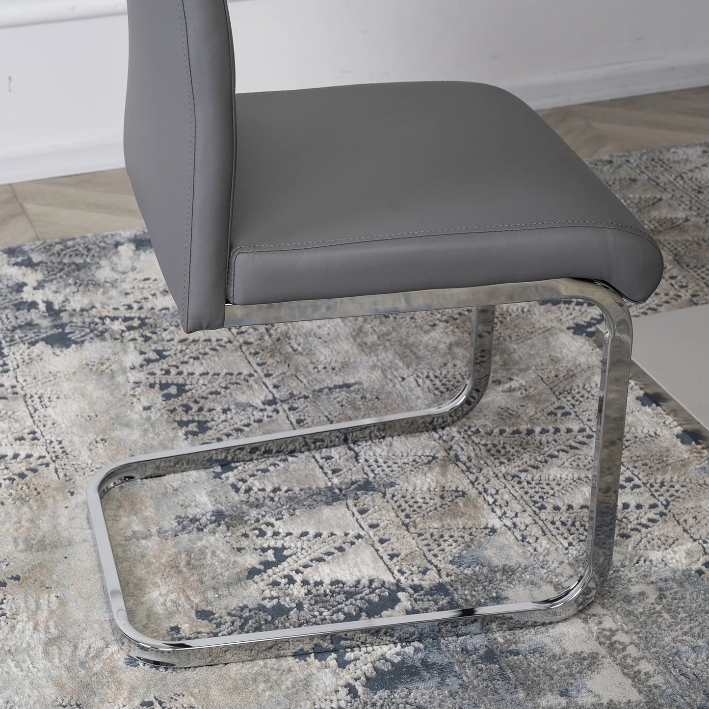 Elite LOCA Grey Eco-Leather Chair – Modern Design & Superior Comfort