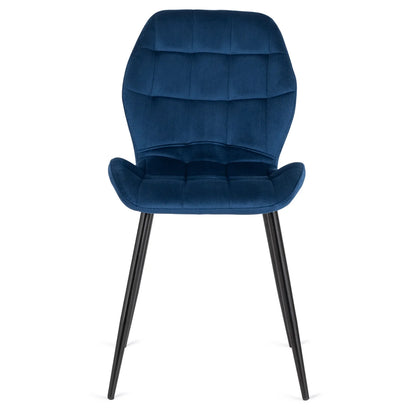 Elite LUCKY Navy Blue Velvet Chair – Timeless Elegance & Comfort
