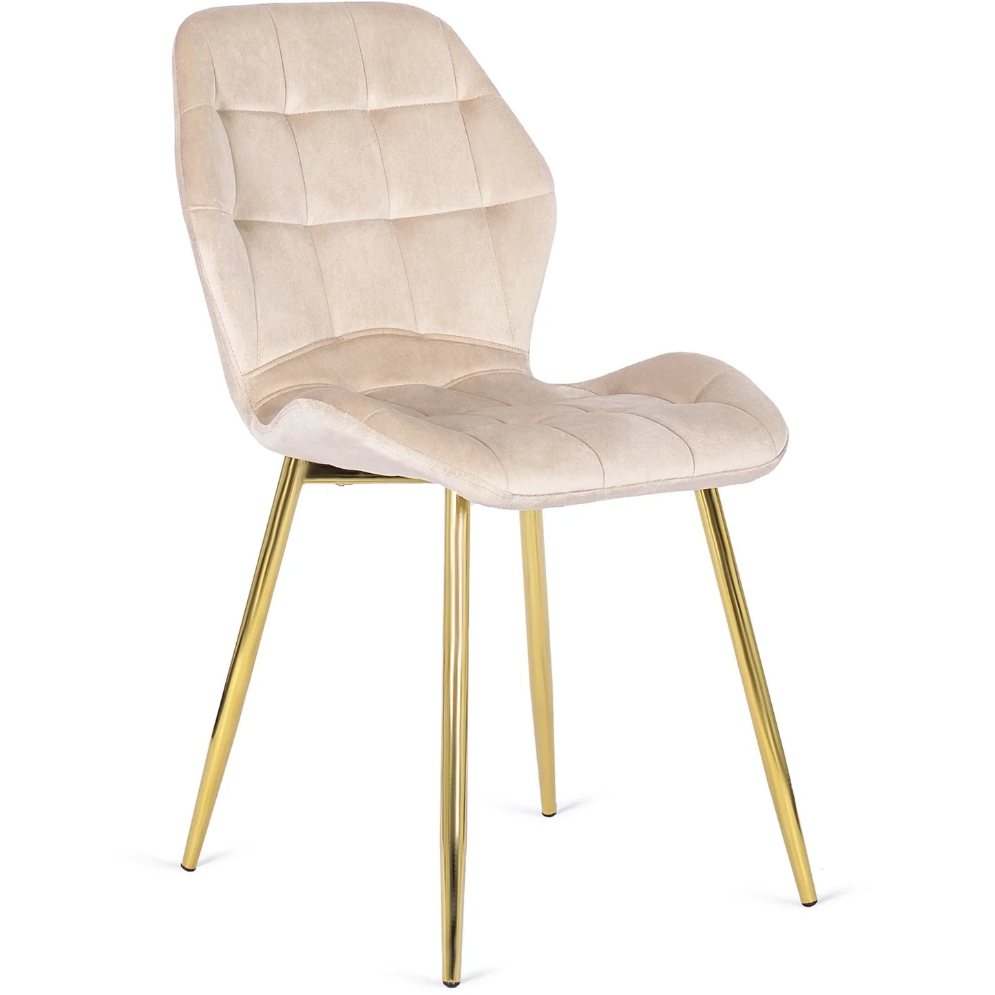 Elite LUCKY Cream Velvet Chair – Elegant Luxury for Your Space