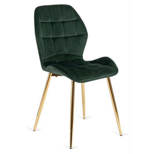 Elite LUCKY Green Velvet Chair – Luxurious Elegance for Your Interior