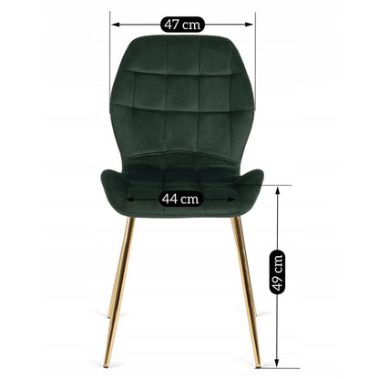Elite LUCKY Green Velvet Chair – Luxurious Elegance for Your Interior