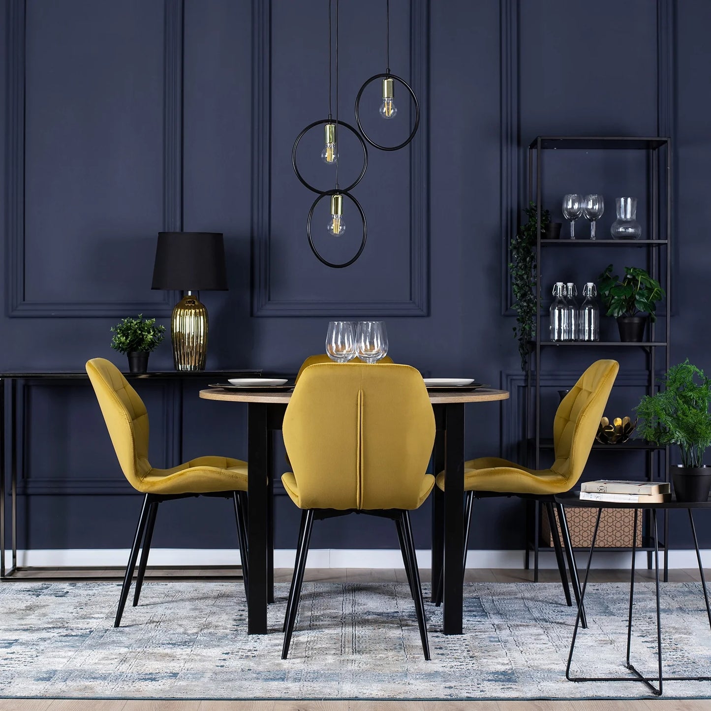 Elite LUCKY Yellow Velvet Chair – A Pop of Luxury & Comfort