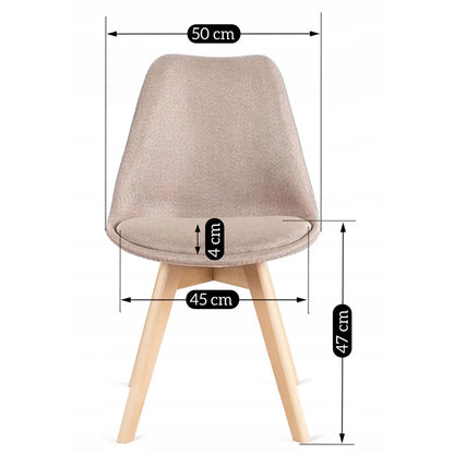 Elite NEVEL Beige Chair – Timeless Elegance & Comfort