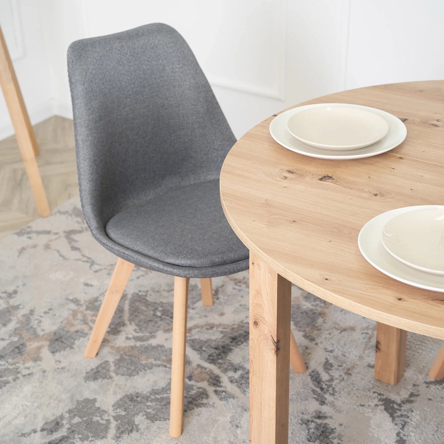 Elite NEVEL Grey Chair – Minimalist Comfort & Style