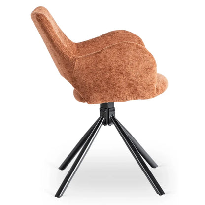 Elite FLAV Rust Modern Upholstered Chair