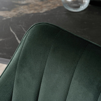 Elite MUMBAI Green Modern Upholstered Swivel Chair