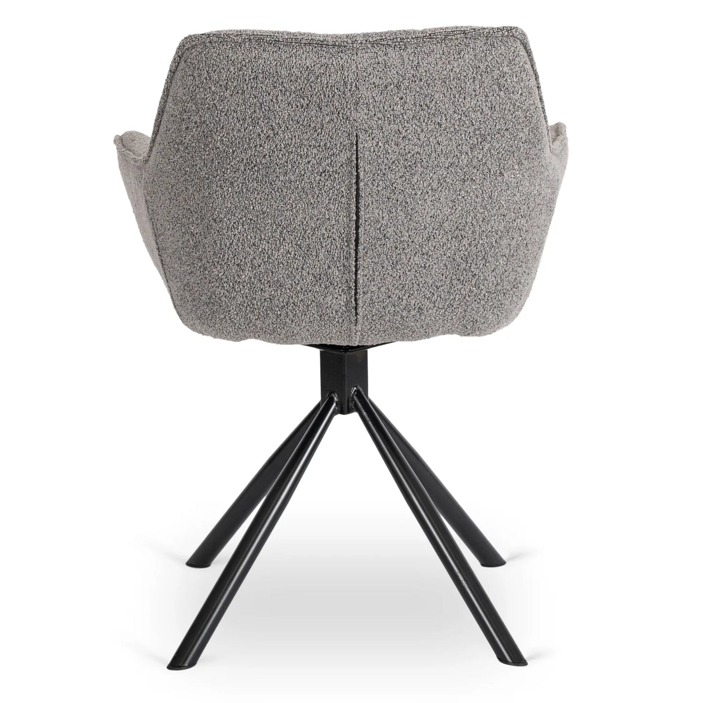 Elite PEONY Swivel Chair – Modern Gray Upholstered Comfort