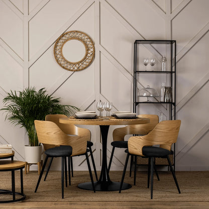 Elite ORBI Chair – Golden Oak/Black