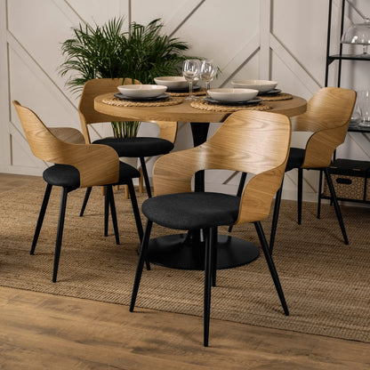Elite ORBI Chair – Golden Oak/Black