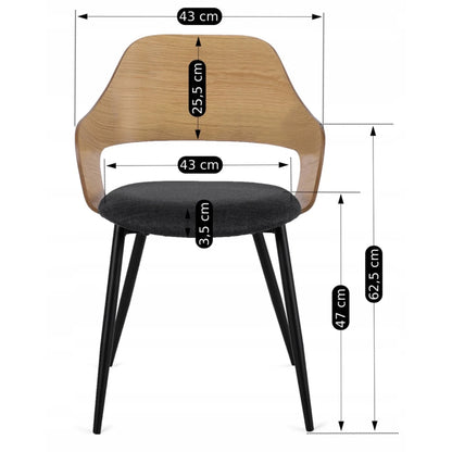 Elite ORBI Chair – Golden Oak/Black