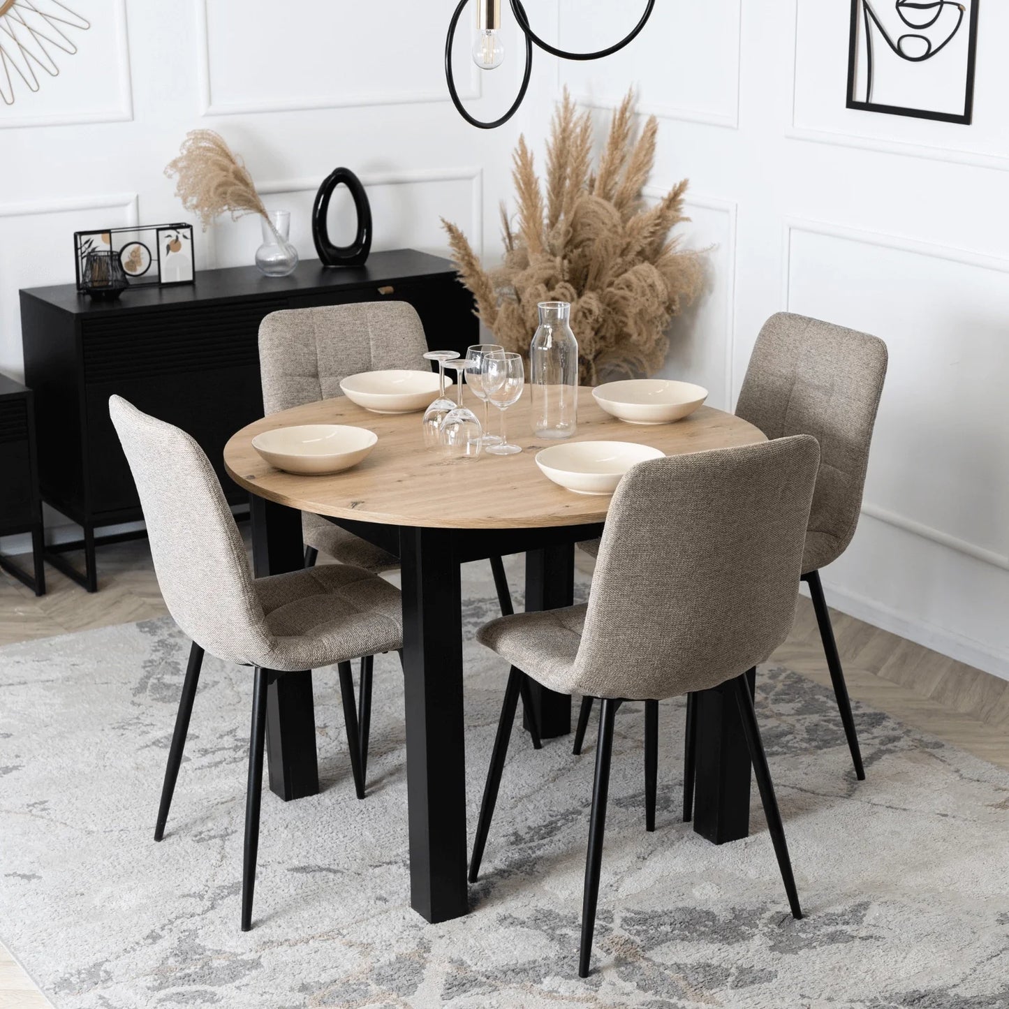 Elite PERU 2 Beige Upholstered Chair – Timeless Elegance & Comfort