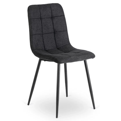 Elite PERU 2 Black Upholstered Chair – Modern Comfort with Timeless Appeal