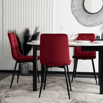 Elite PERU Burgundy Velvet Chair – A Touch of Luxury and Sophistication