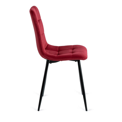 Elite PERU Burgundy Velvet Chair – A Touch of Luxury and Sophistication