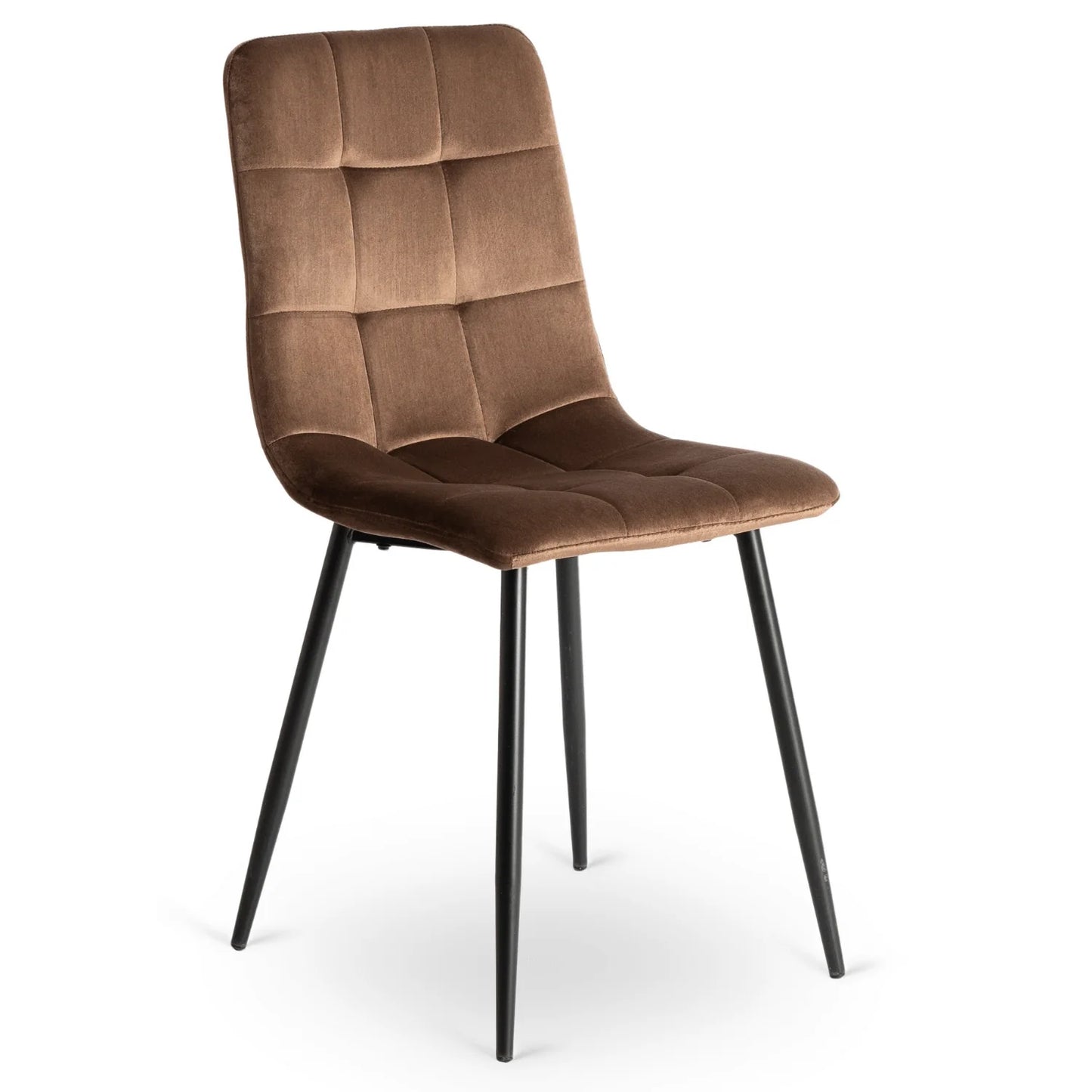Elite PERU Brown Velvet Chair – Classic Elegance with Supreme Comfort