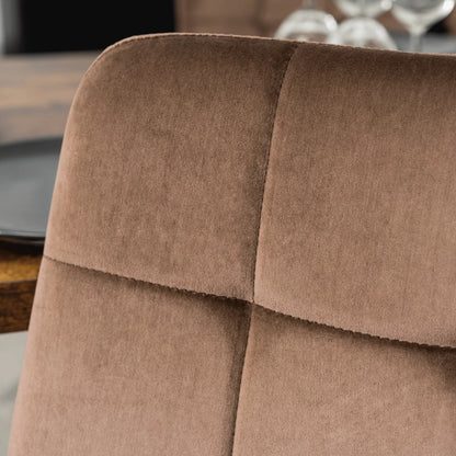Elite PERU Brown Velvet Chair – Classic Elegance with Supreme Comfort