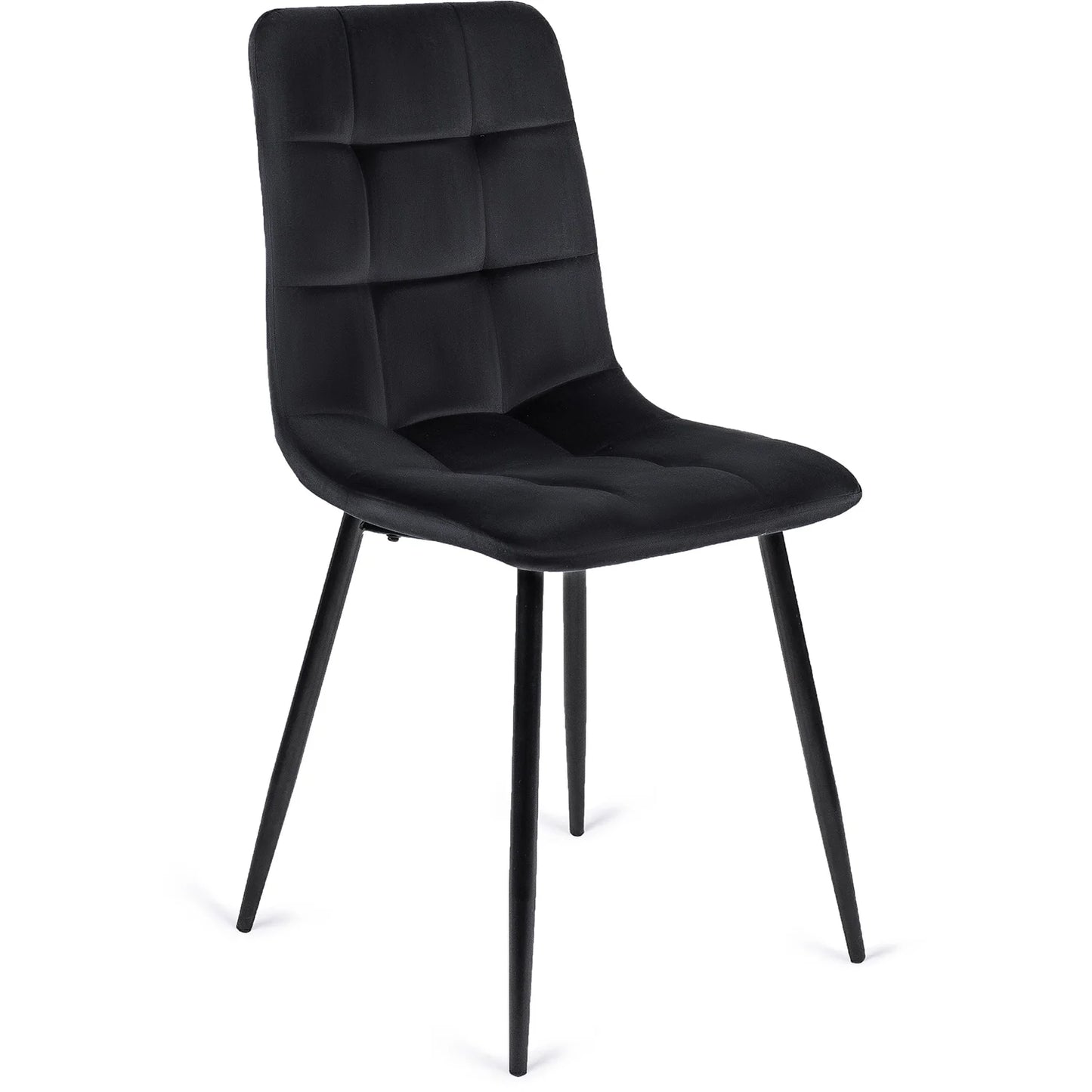 Elite PERU Black Velvet Chair – A Timeless Fusion of Style and Comfort