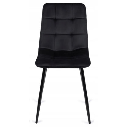 Elite PERU Black Velvet Chair – A Timeless Fusion of Style and Comfort