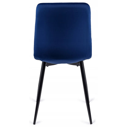 Elite PERU Navy Blue Velvet Chair – Modern Elegance with Luxurious Comfort