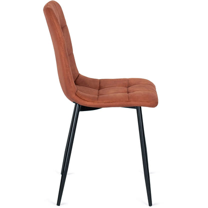 Elite PERU Rust Velvet Chair – A Bold Statement of Elegance and Comfort