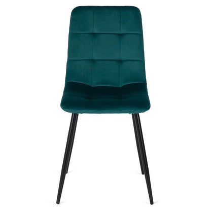 Elite PERU Turquoise Velvet Chair – A Stylish Pop of Color and Comfort