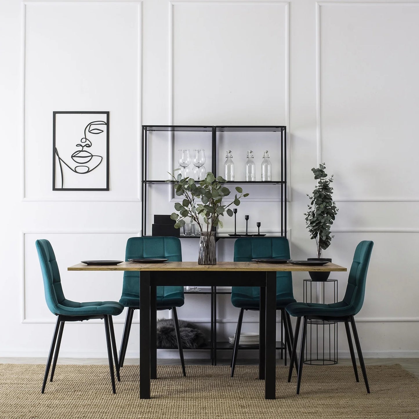 Elite PERU Turquoise Velvet Chair – A Stylish Pop of Color and Comfort