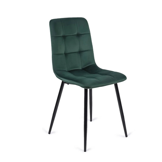 Elite PERU Green Velvet Chair – A Stylish Touch of Elegance