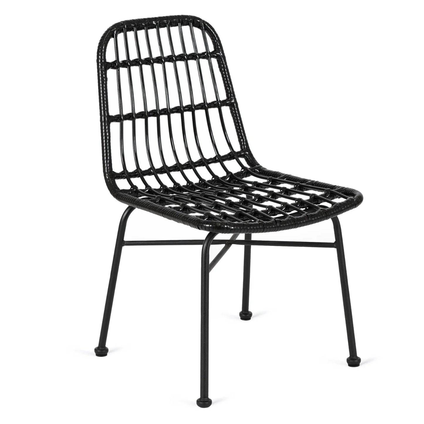 Elite WALDI Black Rattan Chair – Stylish & Durable Outdoor Seating