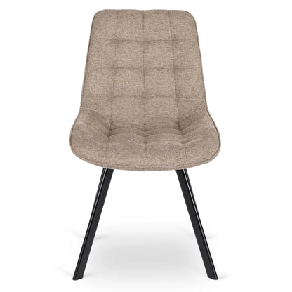Elite RICK 2 Beige Upholstered Chair – A Blend of Comfort and Elegance