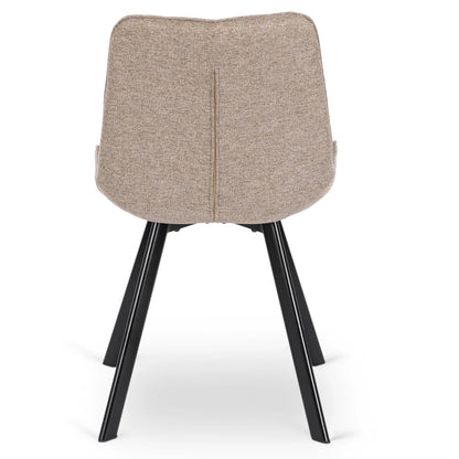 Elite RICK 2 Beige Upholstered Chair – A Blend of Comfort and Elegance