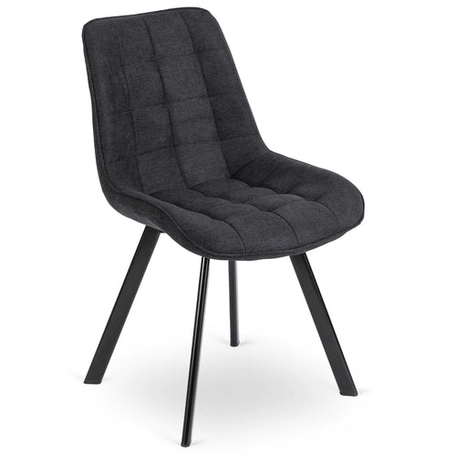 RICK 2 Black Upholstered Chair – A Perfect Blend of Style and Comfort