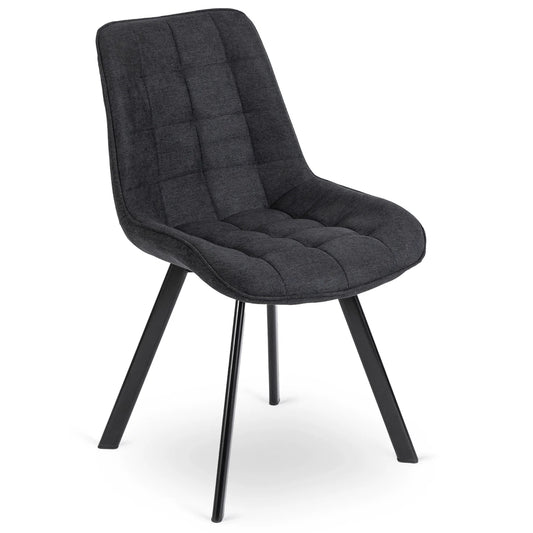 RICK 2 Black Upholstered Chair – A Perfect Blend of Style and Comfort