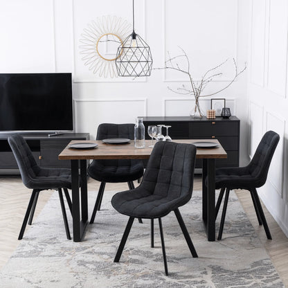 RICK 2 Black Upholstered Chair – A Perfect Blend of Style and Comfort