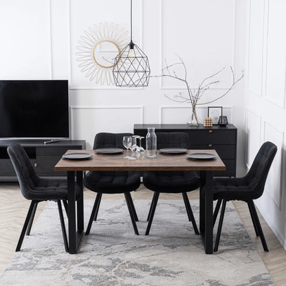 RICK 2 Black Upholstered Chair – A Perfect Blend of Style and Comfort