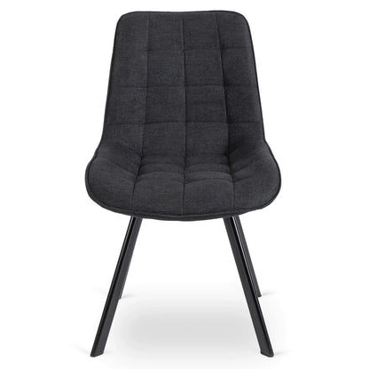 RICK 2 Black Upholstered Chair – A Perfect Blend of Style and Comfort