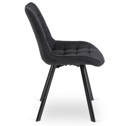 RICK 2 Black Upholstered Chair – A Perfect Blend of Style and Comfort